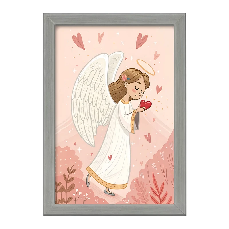 تابلو خندالو طرح فرشته کد F11099