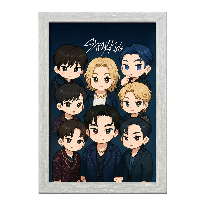 تابلو خندالو طرح استری کیدز (Stray Kids) کد F13329