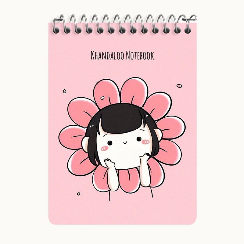 دفتر یادداشت 50 برگ خندالو طرح دخترانه کیوت کد N3957