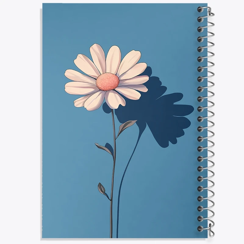 دفتر طراحی 50 برگ خندالو طرح گل بابونه کد N6734