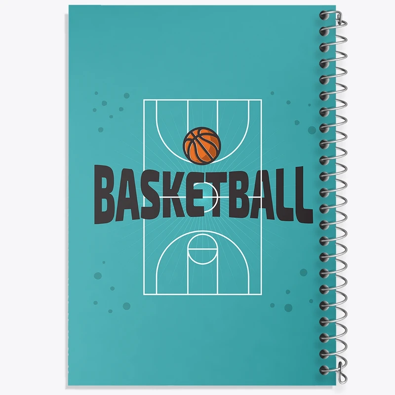 دفتر طراحی 50 برگ خندالو طرح بسکتبال Basketball کد 26453
