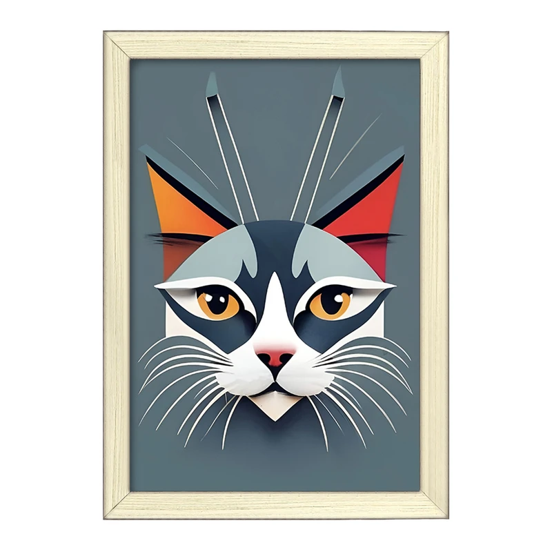 تابلو خندالو طرح گربه (Cat) کد F4879