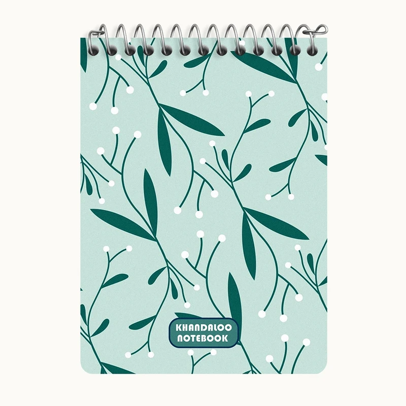 دفتر یادداشت 50 برگ خندالو طرح پترن گل کد N6091