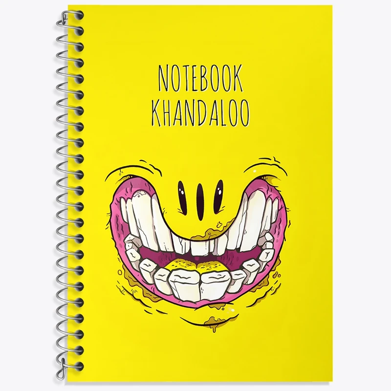 دفتر لغت 50 برگ خندالو طرح ایموجی (Emoji Smile) کد N7744