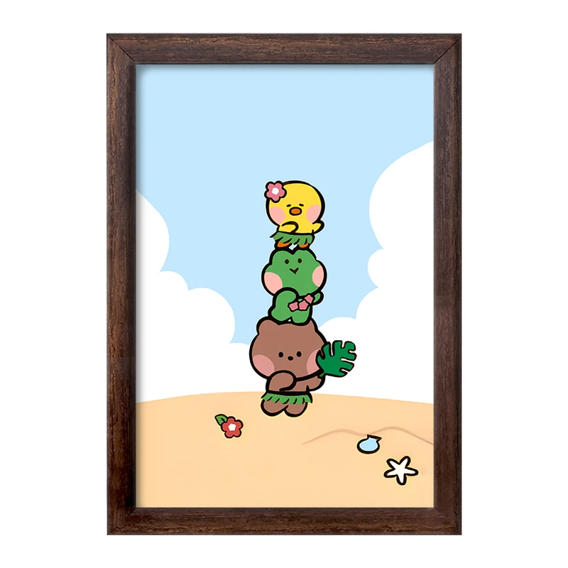 تابلو خندالو طرح حیوانات بامزه کد F11735