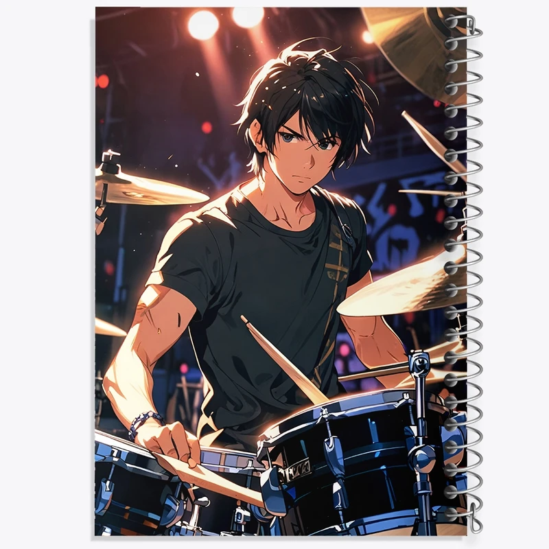 دفتر شطرنجی 50 برگ خندالو طرح نوازنده درام کد N7276