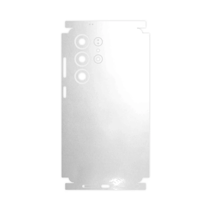 برچسب پوششی ماهوت مدل Metallic-White-FullSkin مناسب برای گوشی موبایل سامسونگ Galaxy S25 Ultra