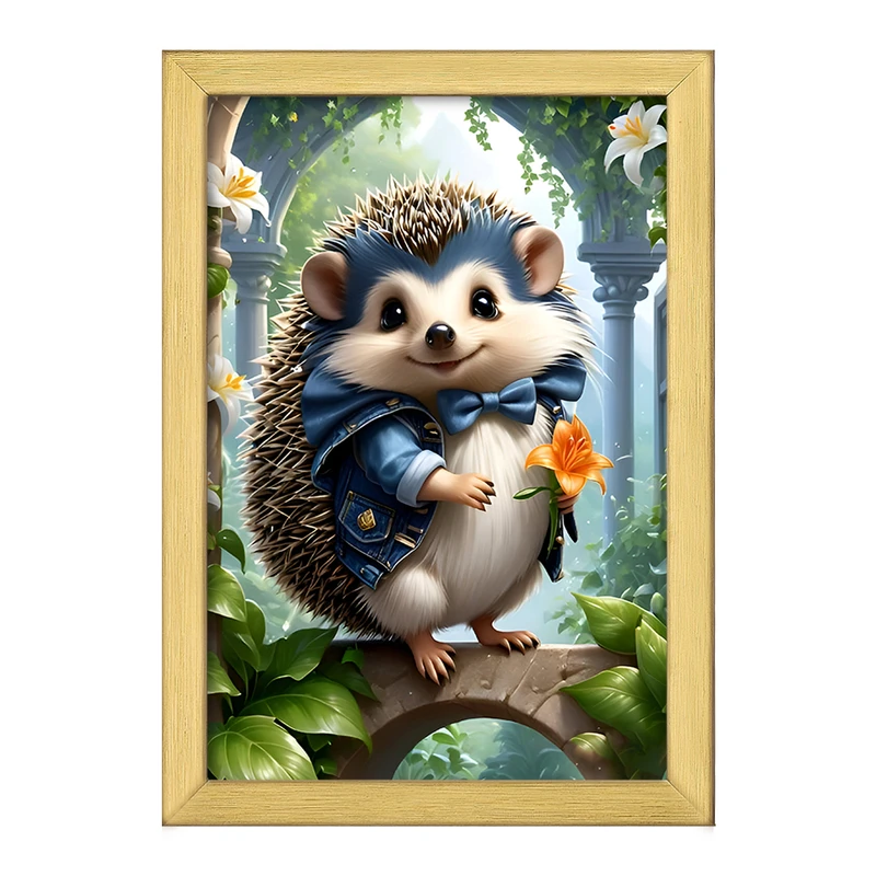 تابلو خندالو طرح جوجه تیغی کد F6752