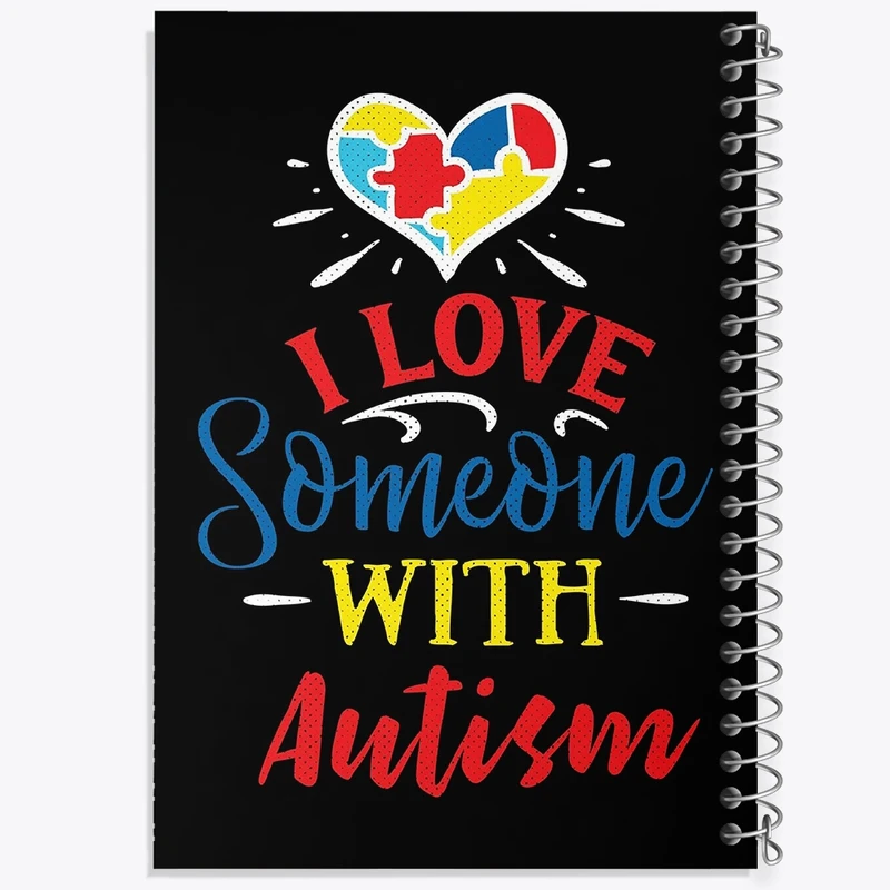 دفتر طراحی 50 برگ خندالو طرح اتیسم Autism کد 26738