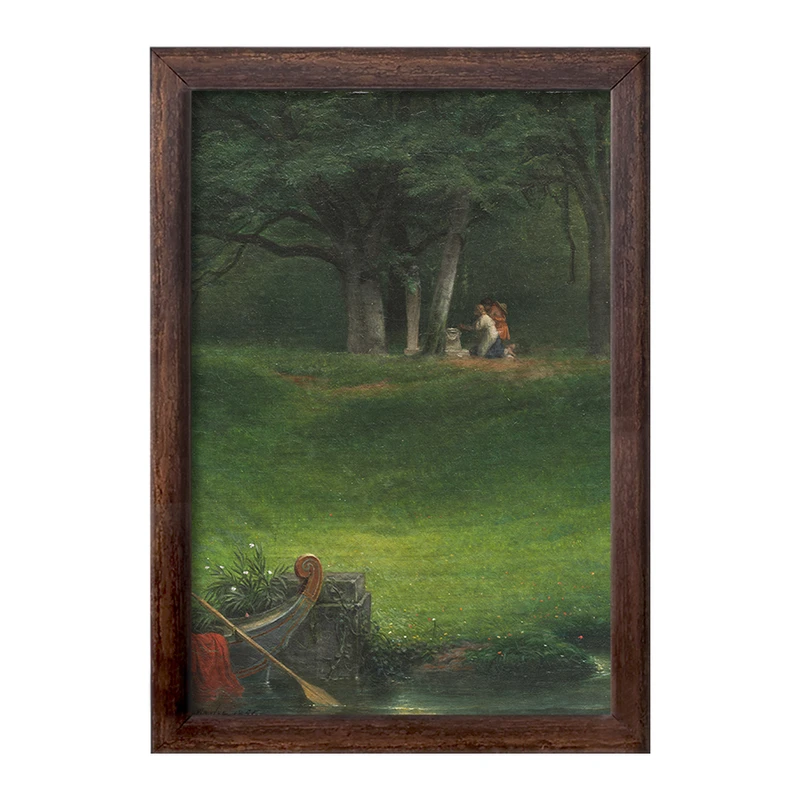 تابلو خندالو طرح نقاشی تقدیم به خدا پان اثر پل دلاروش کد F12125