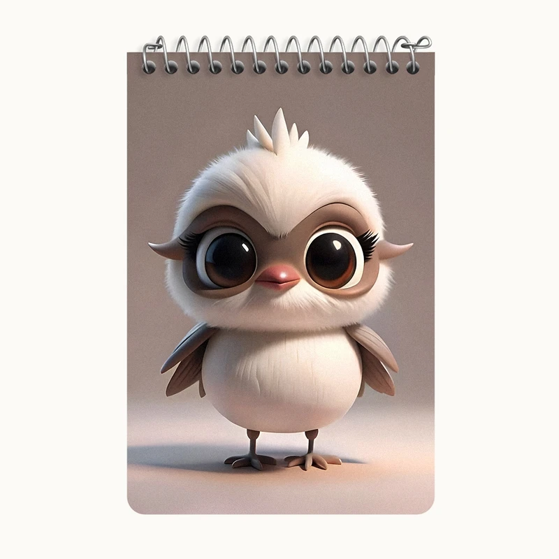 دفتر یادداشت 50 برگ خندالو طرح جوجه بامزه کد F7763