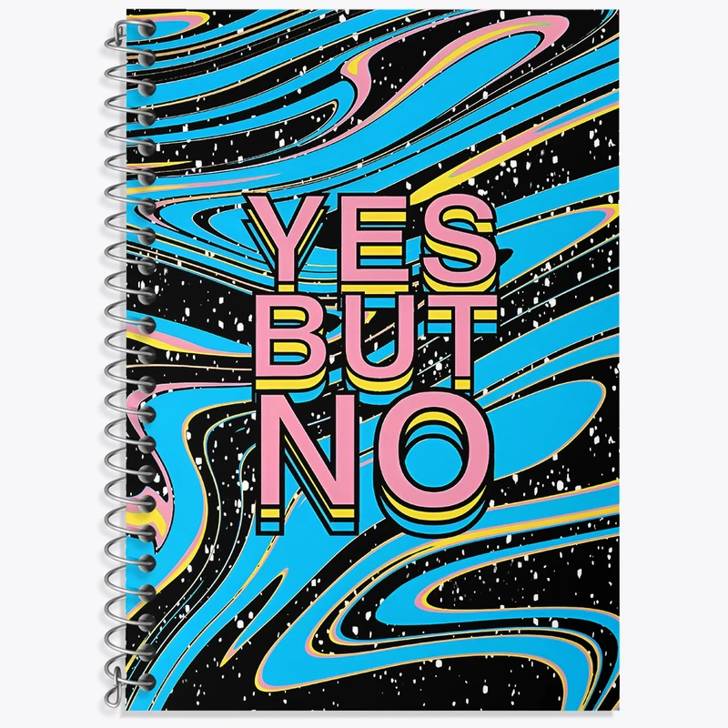 دفتر نت موسیقی 50 برگ خندالو طرح Yes But No کد F4073