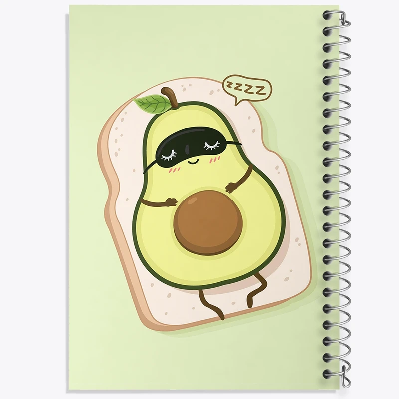 دفتر طراحی 50 برگ خندالو طرح آووکادو کد 29574