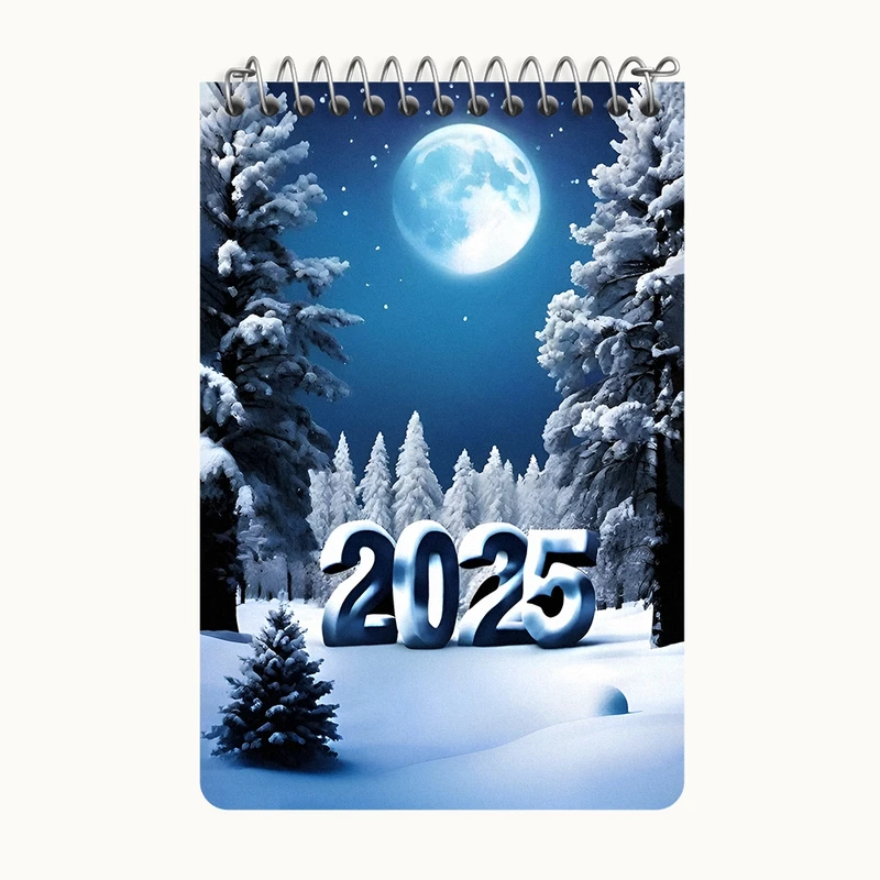 دفتر یادداشت 50 برگ خندالو طرح سال 2025 میلادی کد F7946