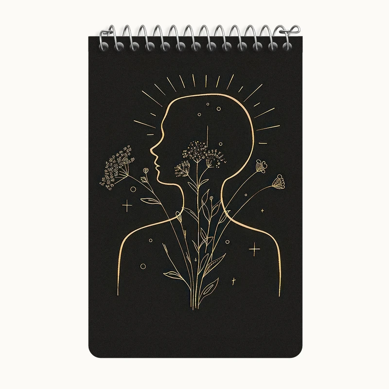 دفتر یادداشت 50 برگ خندالو طرح دخترانه مینیمال کد F3094