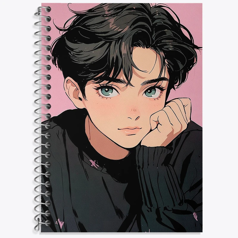 دفتر زبان دوخط 50 برگ خندالو طرح پسرانه کد F3123