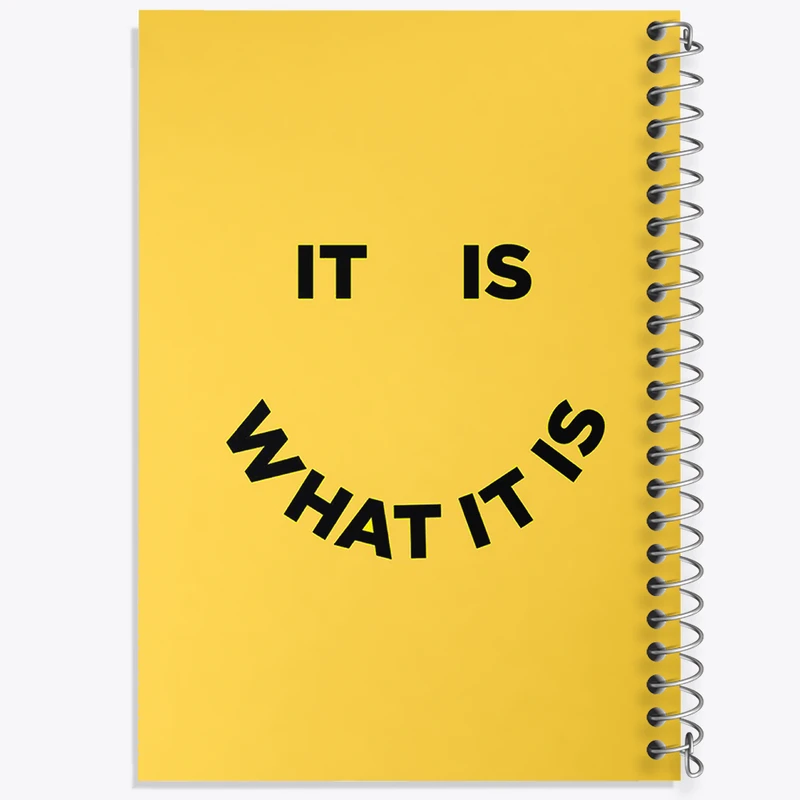 دفتر نقاشی 50 برگ خندالو طرح It Is What It Is کد F11458