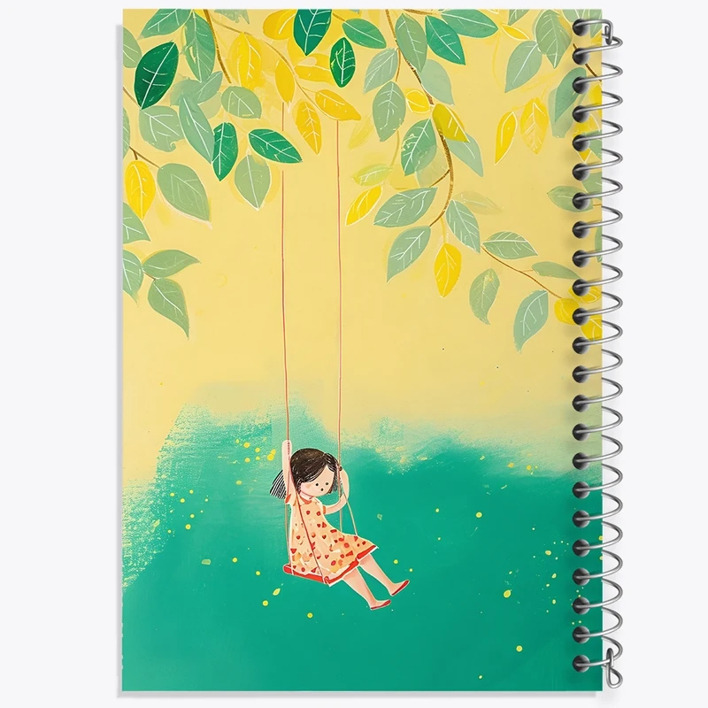 دفتر ژورنال نویسی 50 برگ خندالو مدل نقطه ای طرح دخترانه فانتزی کد F10907