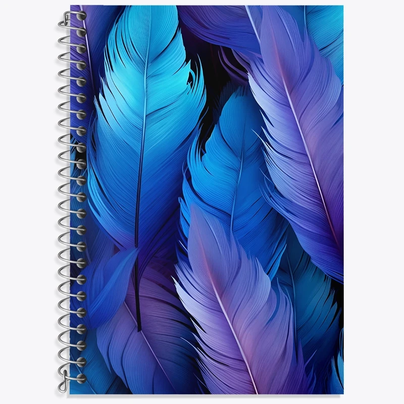 دفتر لغت 50 برگ خندالو طرح پرهای رنگی کد N6782