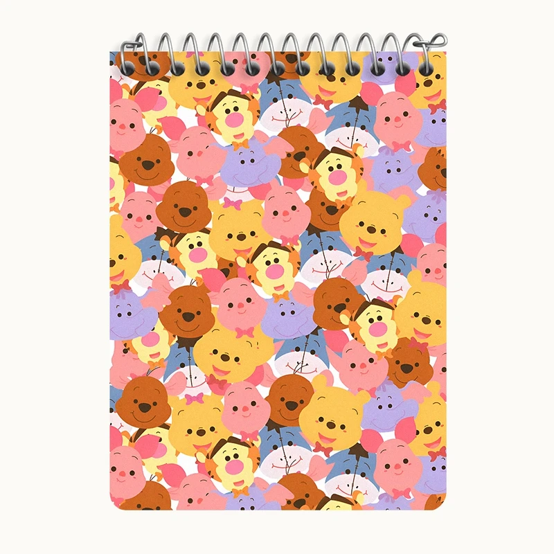 دفتر یادداشت 50 برگ خندالو طرح پترن خرس پو کد N5220