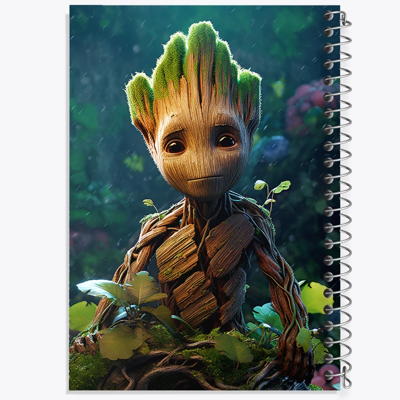 دفتر نقاشی 50 برگ خندالو طرح گروت (Groot) کد N6345