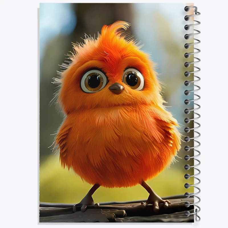 دفتر مشق 100 برگ خندالو طرح جوجه بامزه کد F9509