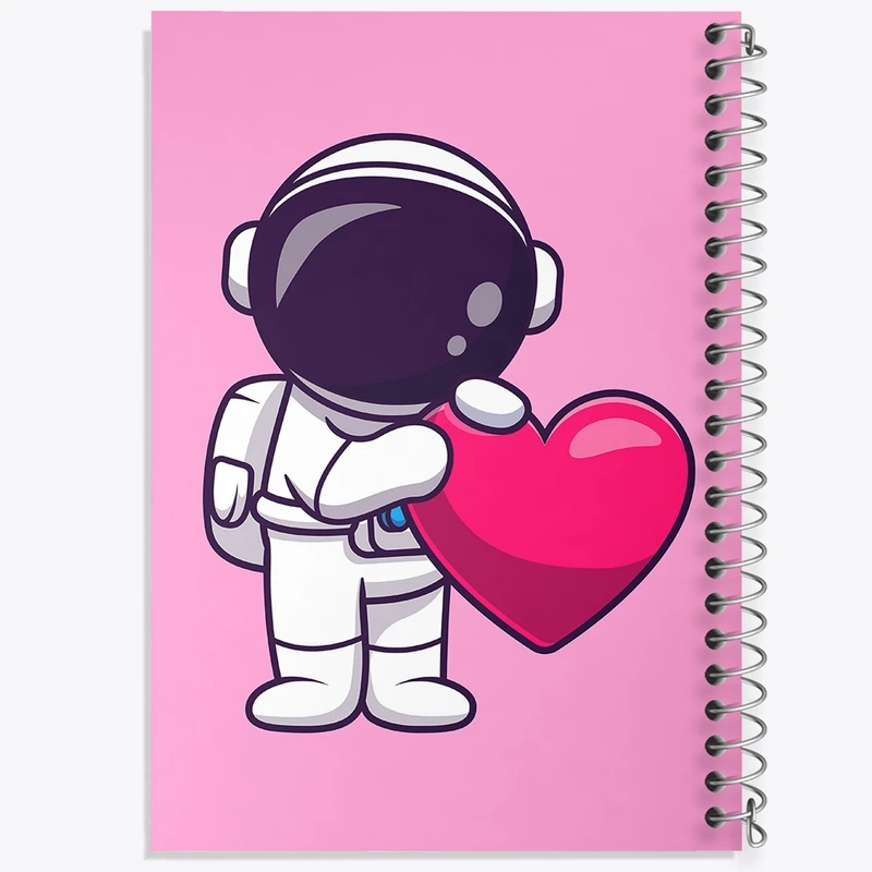 دفتر طراحی 50 برگ خندالو طرح فضانورد کد 25120