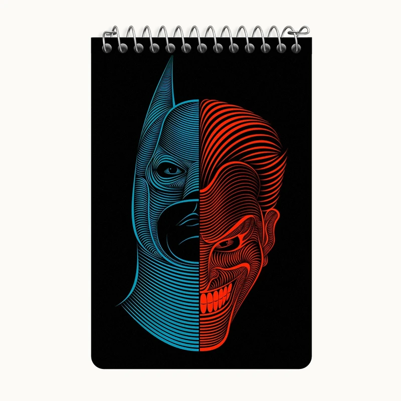 دفتر یادداشت 50 برگ خندالو طرح بتمن (Batman) کد F3972