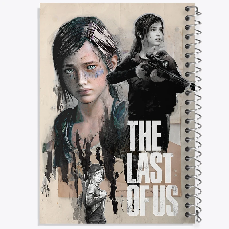 دفتر شطرنجی 50 برگ خندالو طرح (The Last Of Us) آخرین بازمانده از ما کد N9297