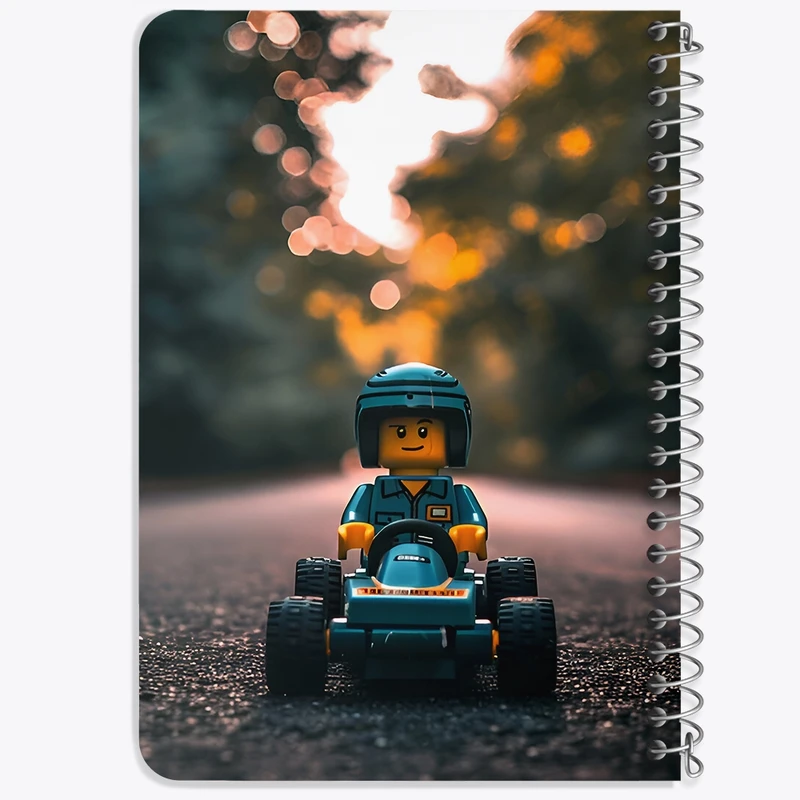 دفتر یادداشت 50 برگ خندالو طرح لگو (Lego) کد F6557