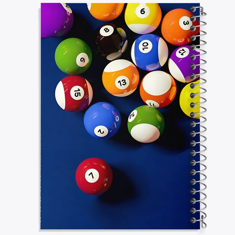 دفتر طراحی 50 برگ خندالو طرح بیلیارد کد F12847