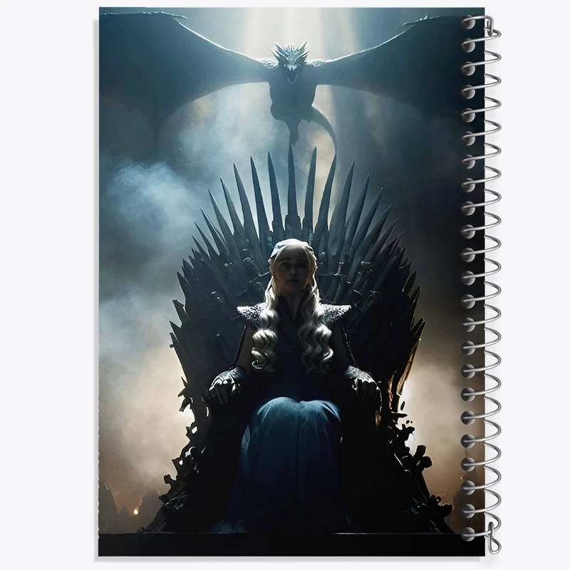 دفتر نقاشی 50 برگ خندالو طرح بازی تاج و تخت (Game Of Thrones) کد F10157