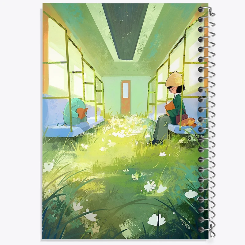 دفتر مشق 50 برگ خندالو طرح قطار بهشت کد F10982