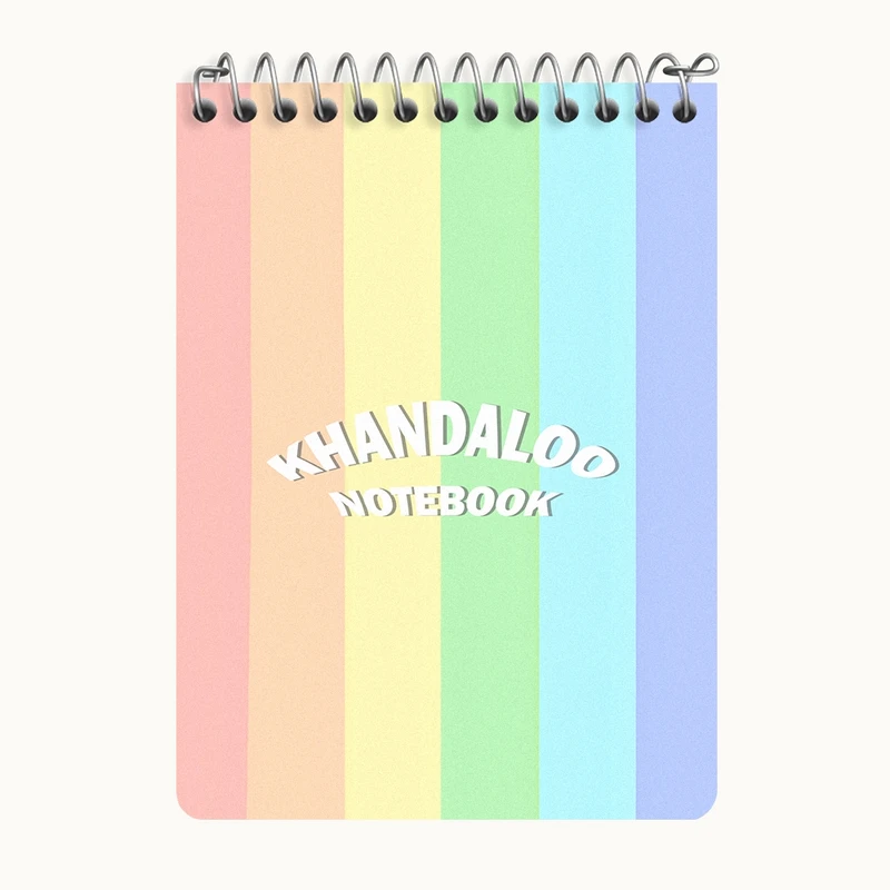 دفتر یادداشت 50 برگ خندالو طرح رنگی رنگی کد N8038