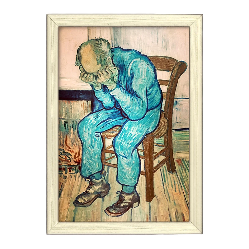 تابلو خندالو طرح نقاشی بر دروازه ابدیت اثر ونسان ونگوگ کد 25451