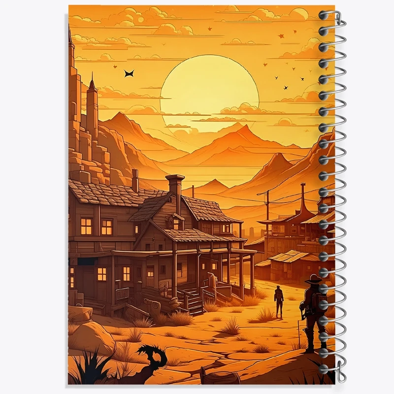 دفتر لیست خرید 50 برگ خندالو طرح منظره کویر کد F3698