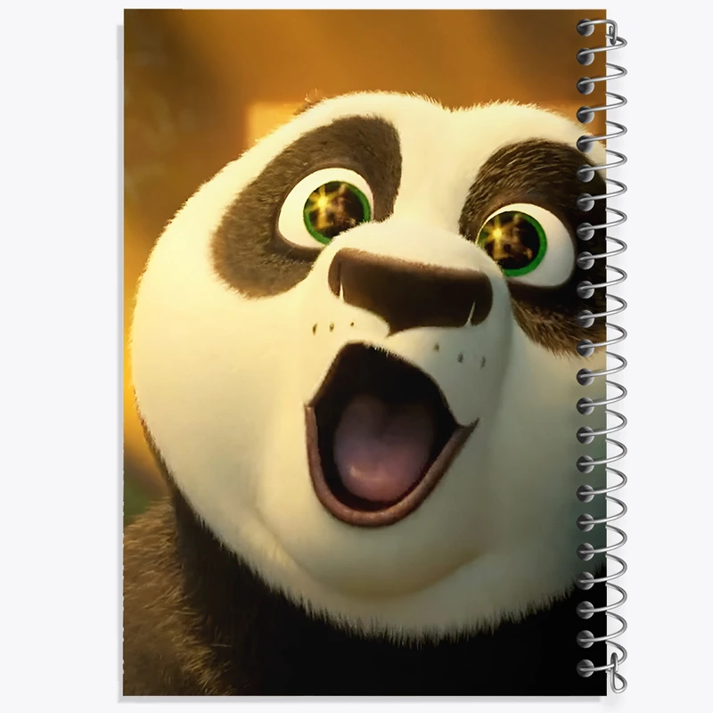 دفتر مشق 50 برگ خندالو طرح پاندا کونگ فو کار کد F10348