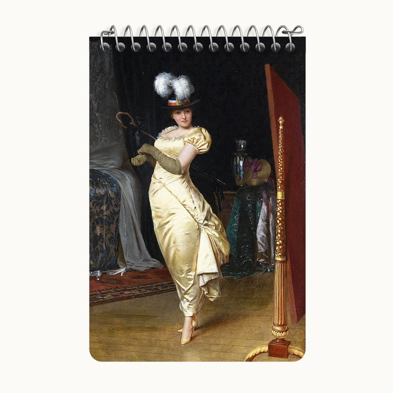 دفتر یادداشت 50 برگ خندالو طرح نقاشی آماده شدن برای باله اثر فردریک سولاکروا کد F12142