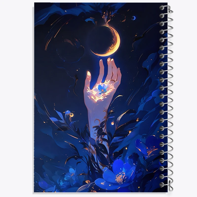 دفتر مشق 100 برگ خندالو طرح دست و ماه کد F11076