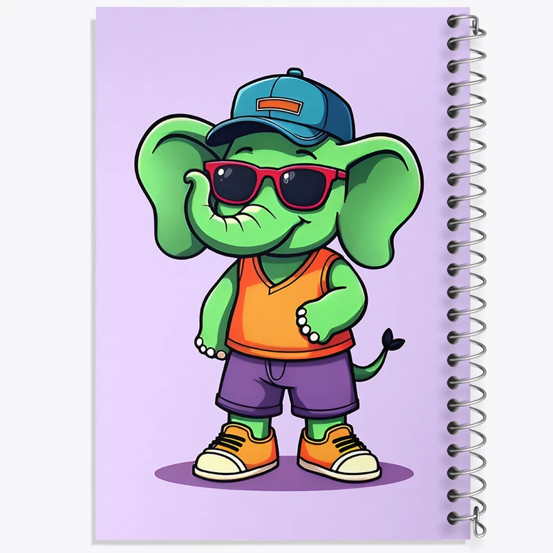 دفتر نقاشی 50 برگ خندالو طرح فیل بامزه کد N6645