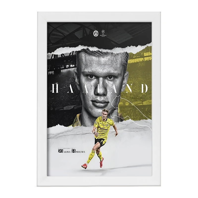 تابلو خندالو طرح ارلینگ هالند (Erling Haaland) کد F13512