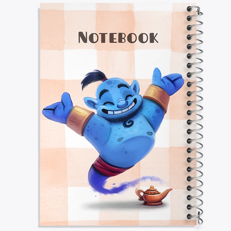 دفتر مشق 50 برگ خندالو طرح غول چراغ جادو کد N6560