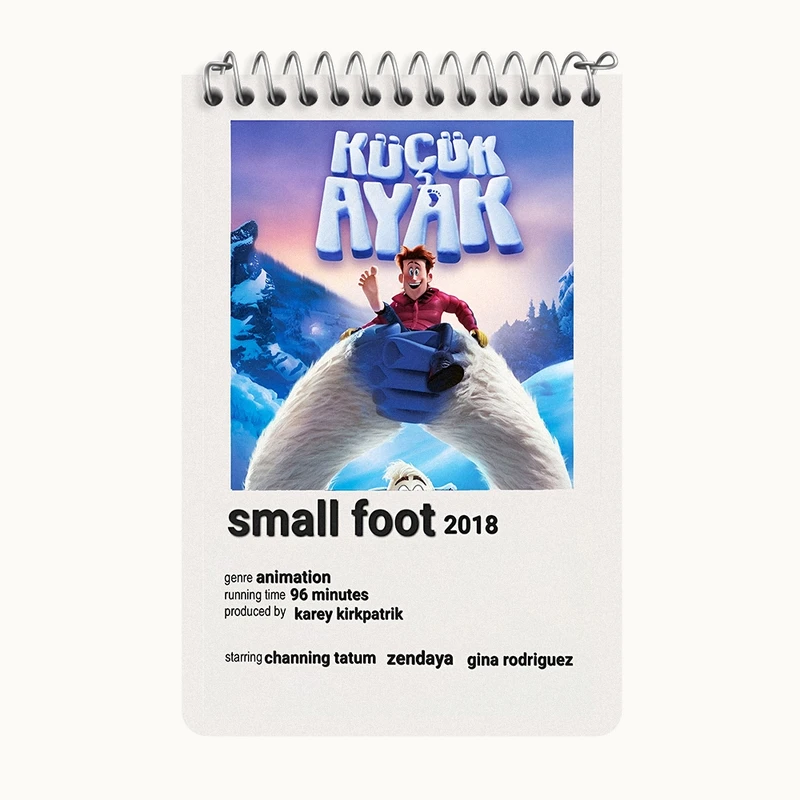 دفتر یادداشت 50 برگ خندالو طرح پا کوچولو (Smallfoot) کد F13435