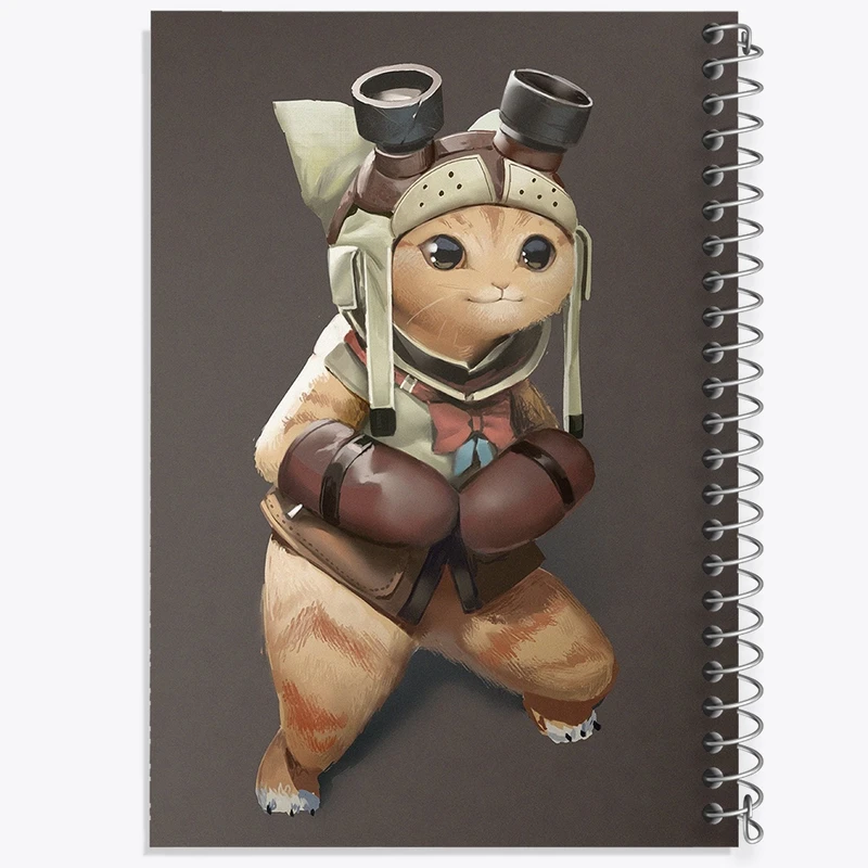 دفتر طراحی 50 برگ خندالو طرح بازی شکارچی هیولا (Monster Hunter) کد 33272