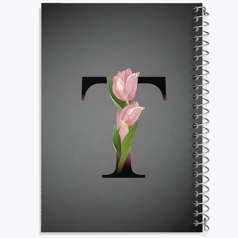 دفتر شطرنجی 50 برگ خندالو طرح حرف T کد F4317