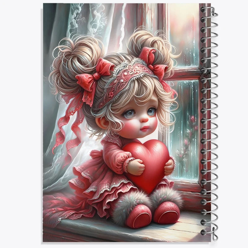 دفتر طراحی 50 برگ خندالو طرح دختربچه کد F11589