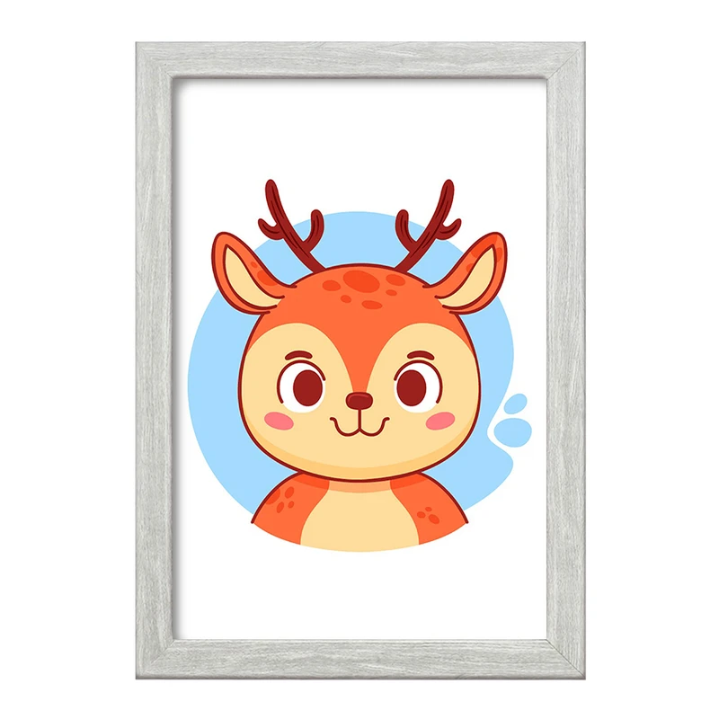 تابلو خندالو طرح گوزن حیوانات بامزه کد 37135