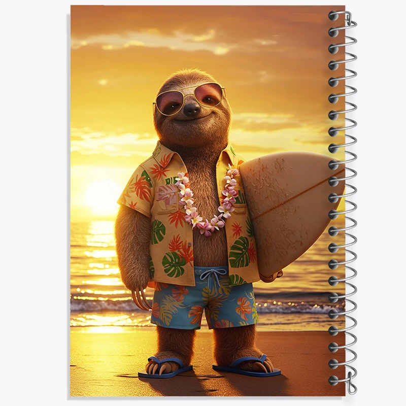 دفتر نقاشی 50 برگ خندالو طرح تنبل بامزه کد F13695