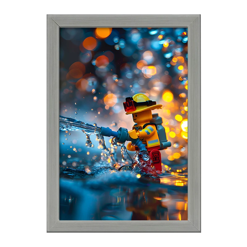 تابلو خندالو طرح لگو آتش نشان(Lego) کد F6554