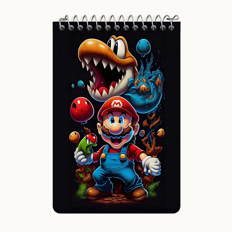 دفتر یادداشت 50 برگ خندالو طرح سوپر ماریو کد F3758
